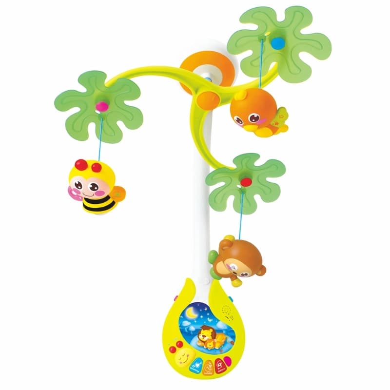 آویز تخت موزیکال کودک و نوزاد هولی تویز Huile Toys — تصویر ۳