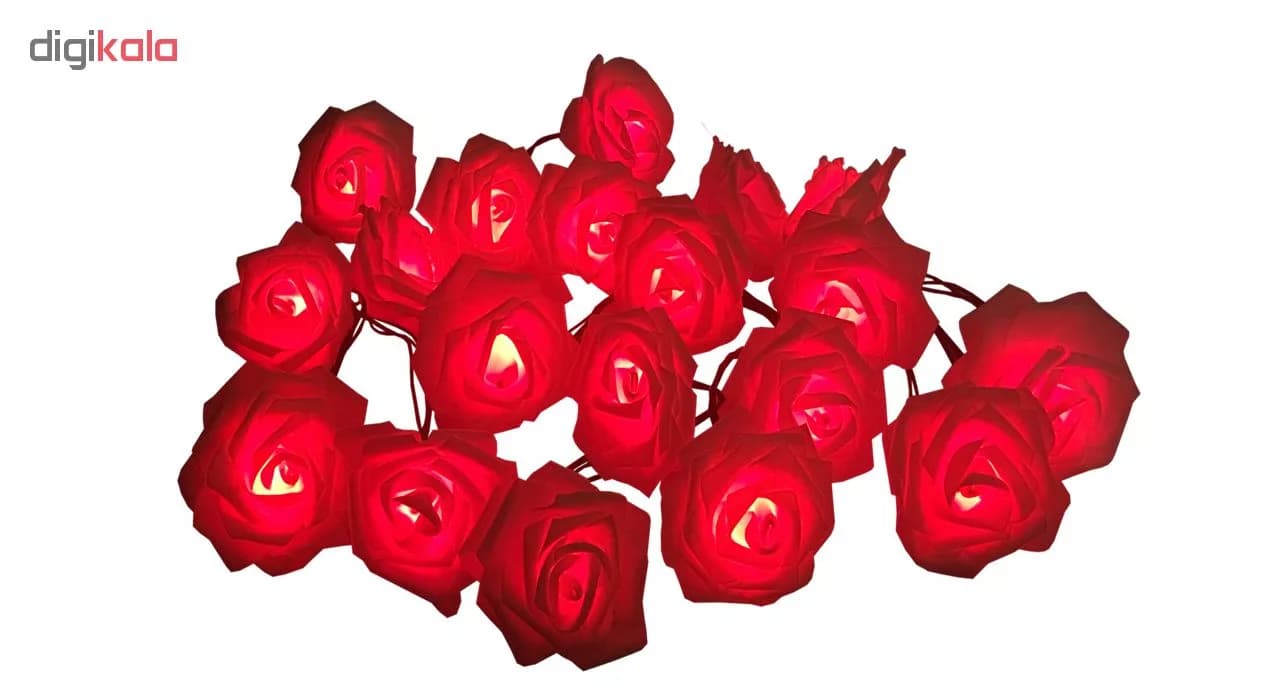 ریسه ال ای دی گل رز درشت گالری نفیس 6 متری — تصویر ۲