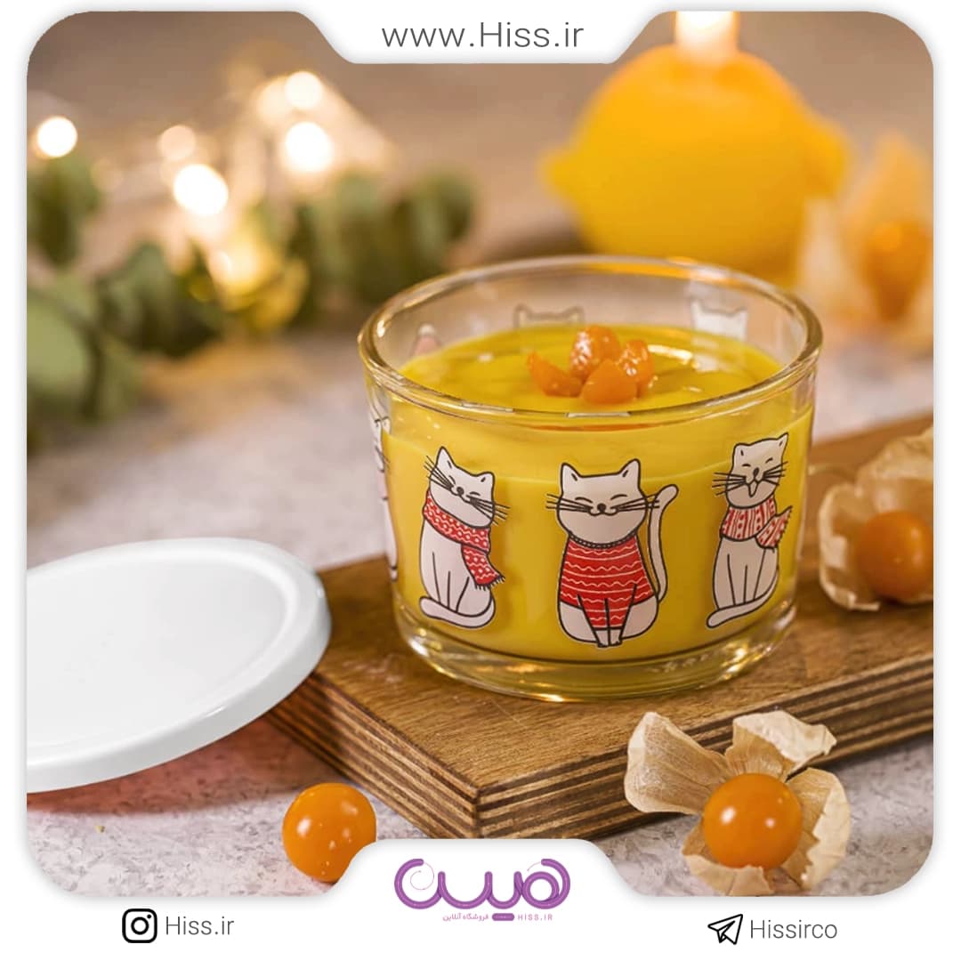 ظرف شیشه ای دربدار گرد 190 میل — تصویر ۲