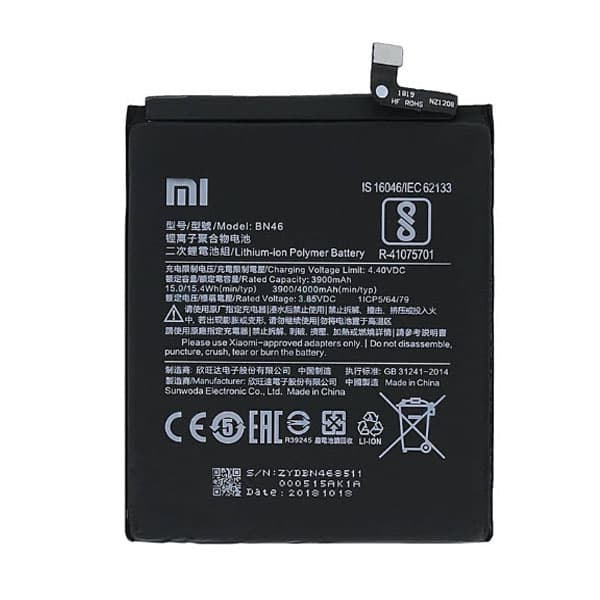 باتری موبایل مدل BN46 ظرفیت 4000 میلی آمپر ساعت مناسب برای گوشی موبایل شیائومی Redmi 7