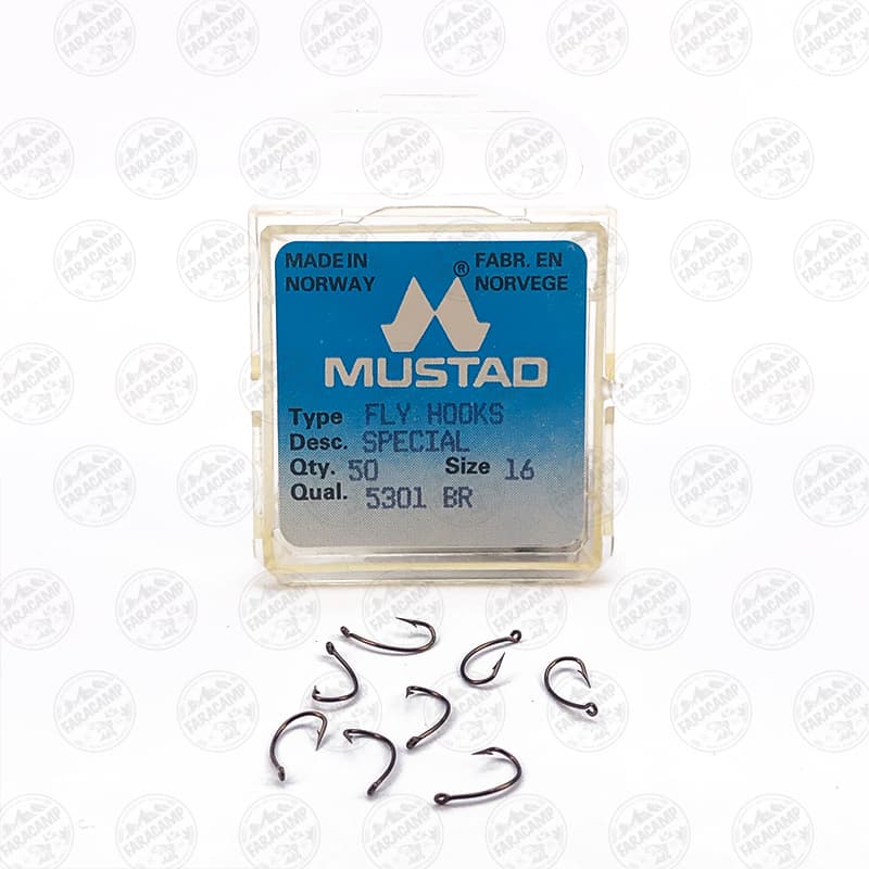 قلاب موستاد برنزی سایز ۱۶ بسته ۵۰ عددی MUSTAD 5301 BR