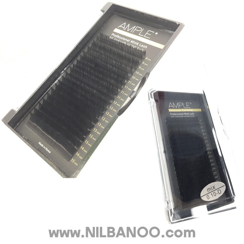 پالت اکستنشن مژه 20 لاین میکس امپل ضخامت 010%D