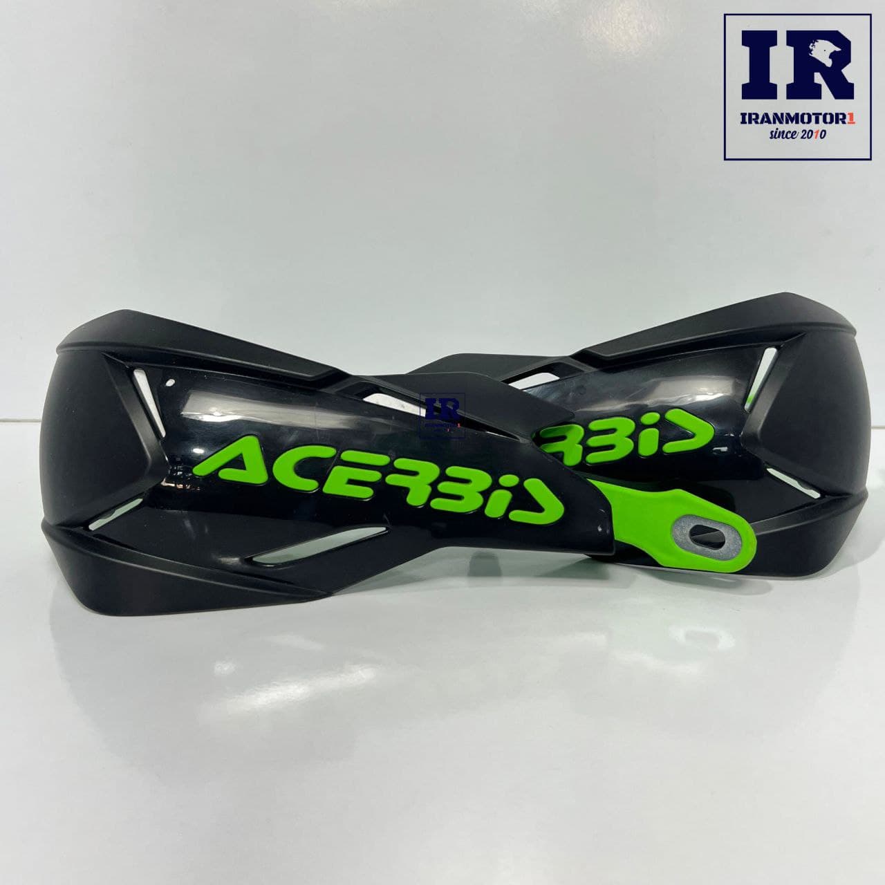 هندگارد موتورسیکلت کراسی اورجینال اکربیس فلزی مشکی سبز acerbis