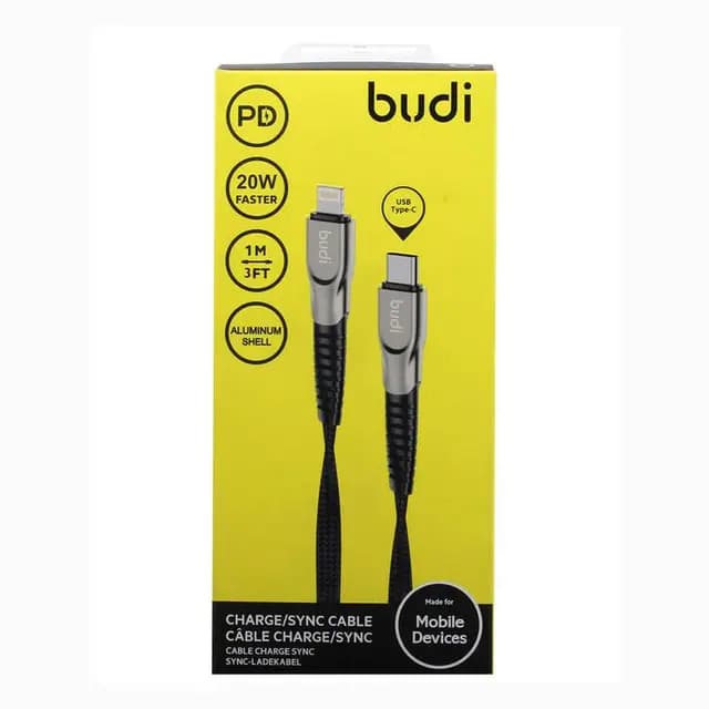 کابل شارژ تایپ سی به لایتنینگ Budi DC213tl 10B