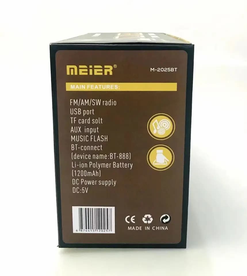 اسپیکر شارژی رادیویی M2025BT — تصویر ۸