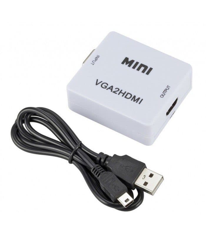 تبدیل VGA به HDMI وی نت MINI با خروجی صدا