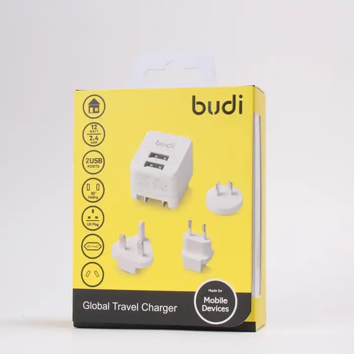 شارژر 2 پورت Budi J316WH USB — تصویر ۲