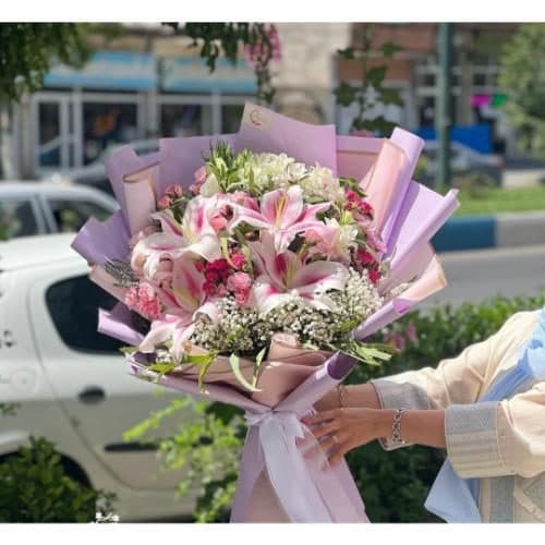 ارسال فوری گل برای بانک رفاه تهران پارس 8126