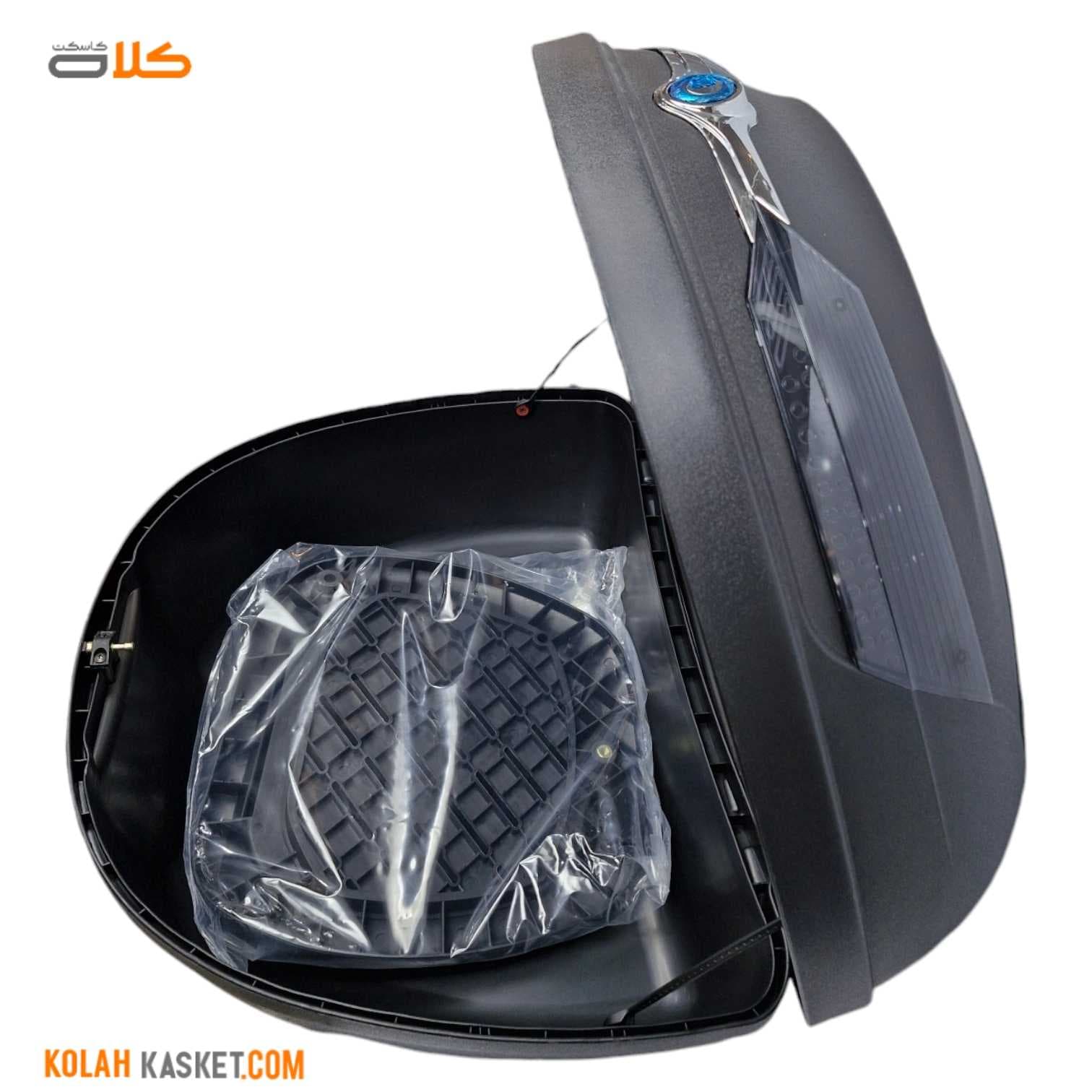 باکس موتور سیکلت REDLINE 550 سایز بزرگ مشکی — تصویر ۳