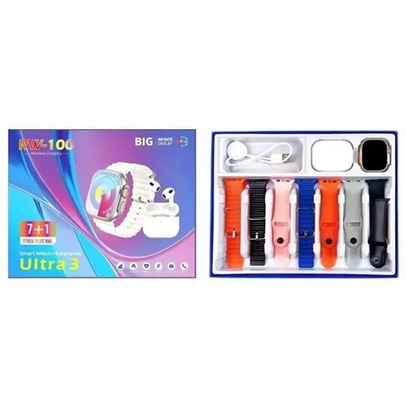 ساعت هوشمند و ایرپاد RW-100 ULTRA3