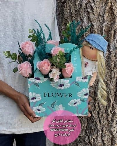 دسته گل و کیک تولد برای جشن تولد نوه عزیزم