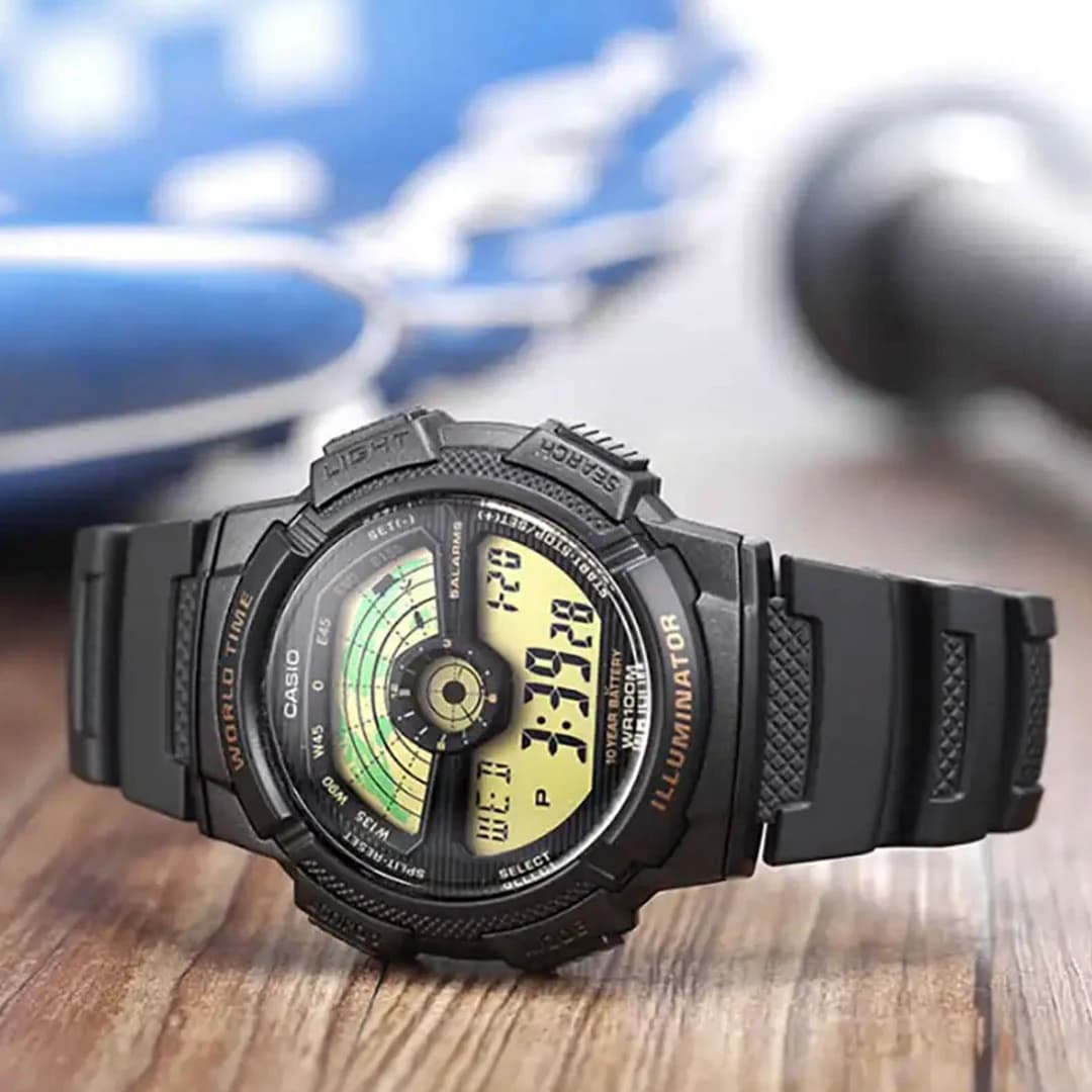 ساعت مچی کاسیو مدل AE-1100W-1B — تصویر ۳