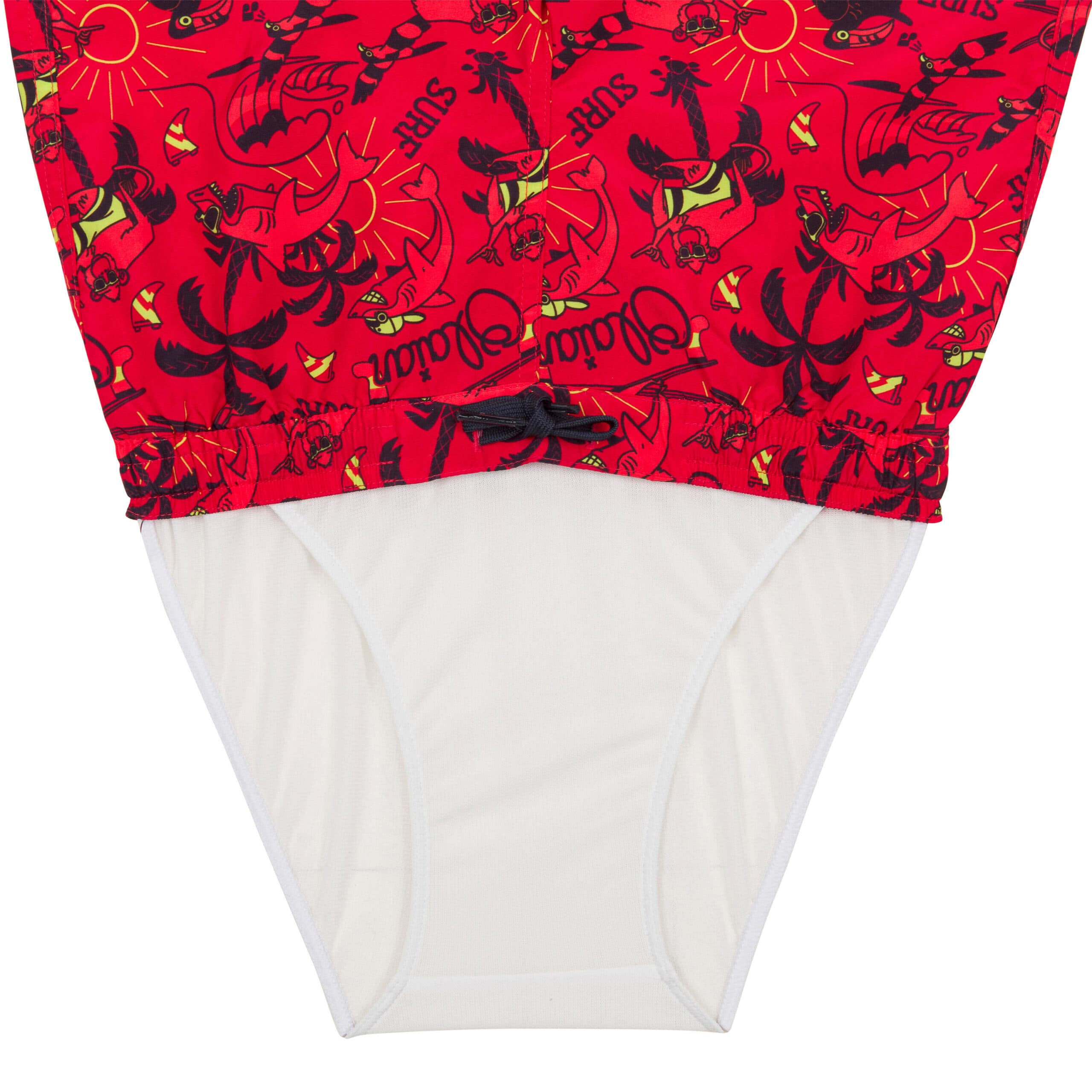 مایو موج سواری کودکانه الیان – دکتلون Olaian Children’s Swim Shorts – Red – 100 — تصویر ۳