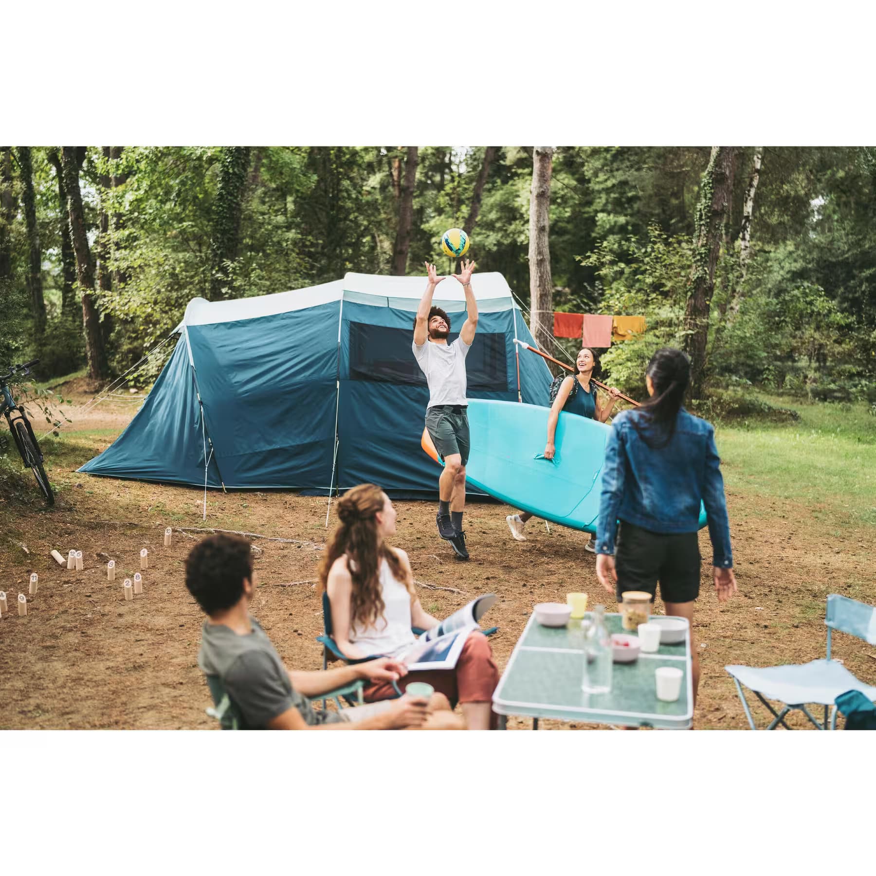 صندلی تاشو کمپینگ کچوا Quechua Folding Camping Chair – 110 Kg — تصویر ۲