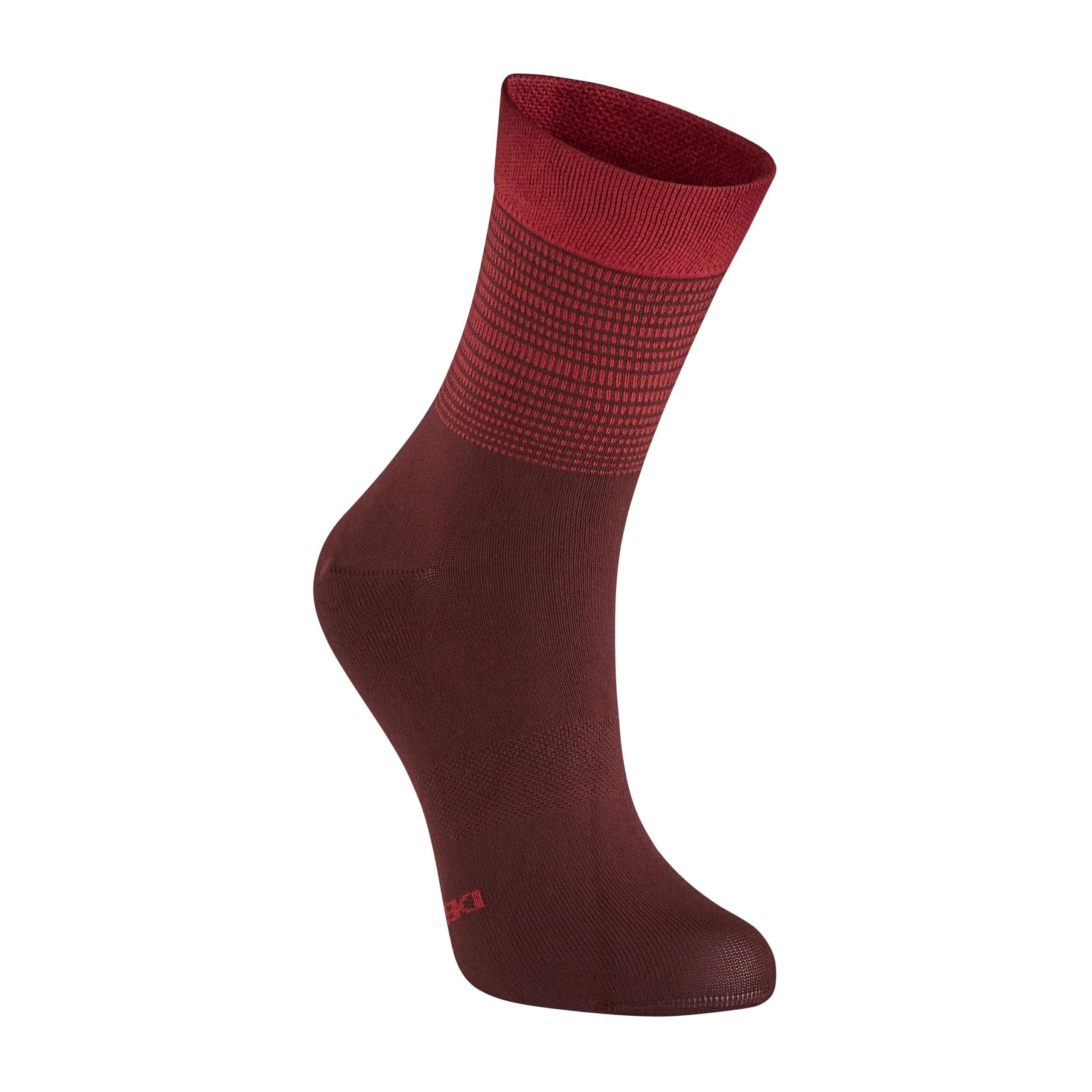 جوراب تنفس دار دوچرخه سواری ون رایزل – دکتلون Van Rysel Road 520 Cycling Socks – Claret Red