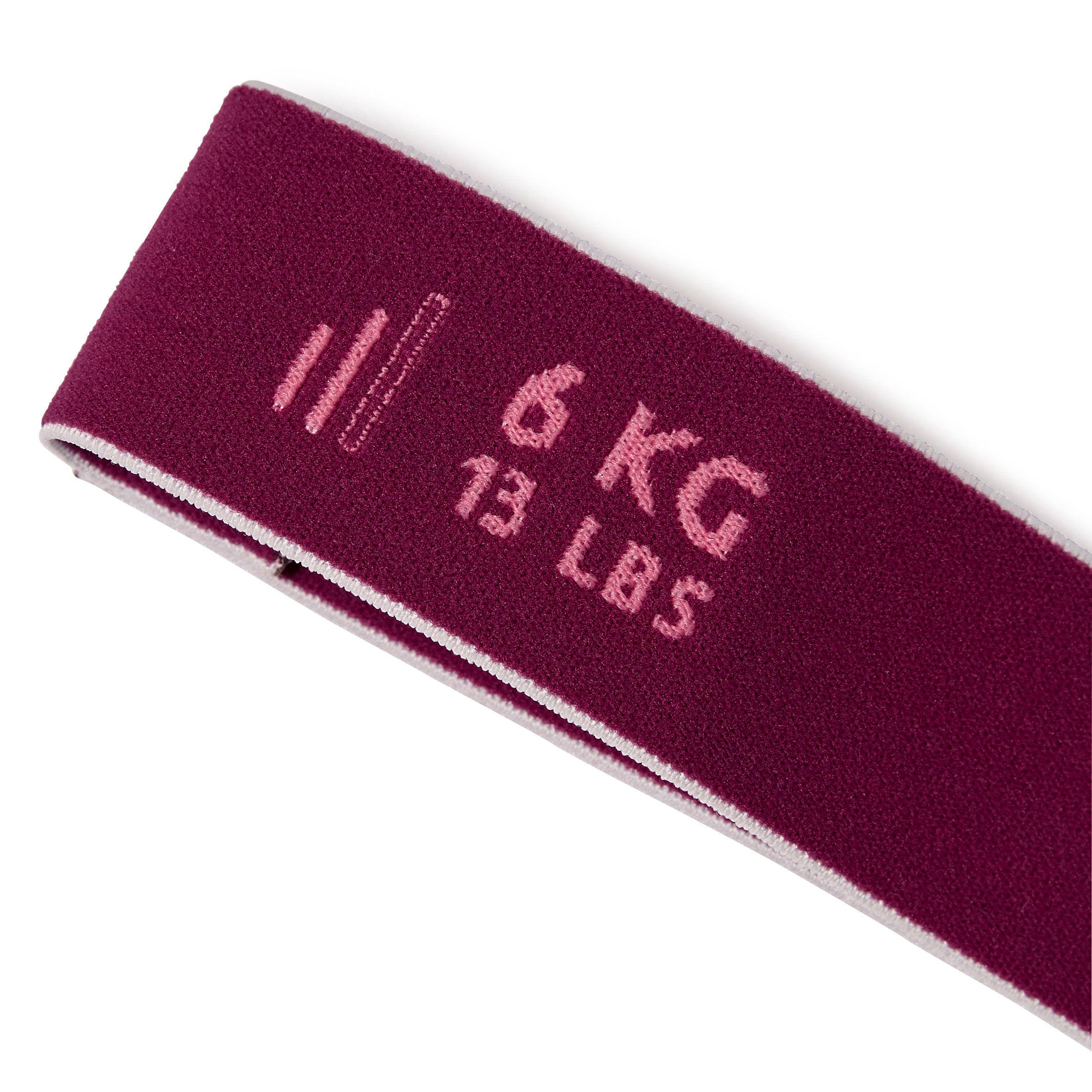 کش ورزشی / پیلاتس انایامبا 6 کیلوگرم – دکتلون Nyamba Fabric Pilates Band – 6 KG – Claret Red – Intermediate Level — تصویر ۴