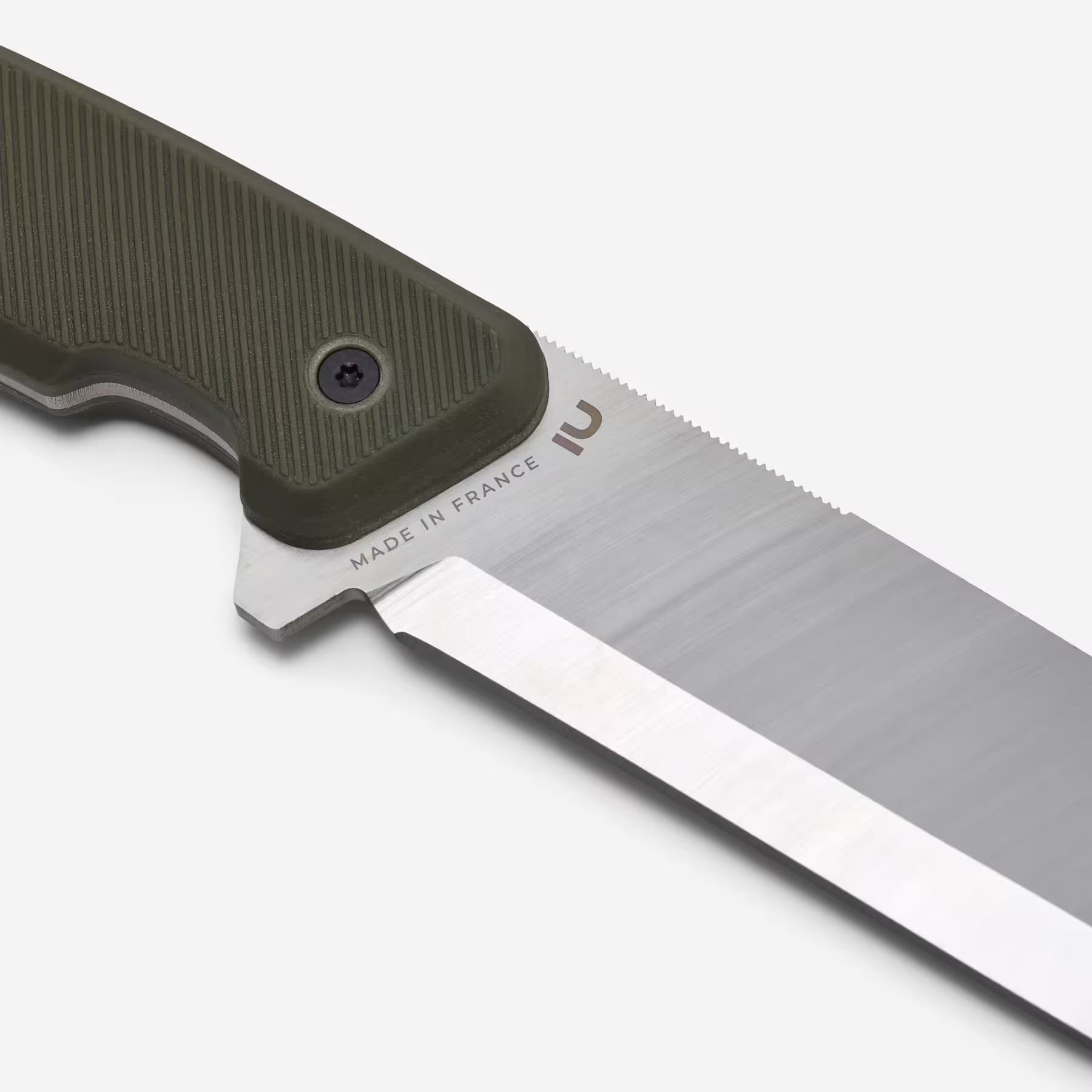کارد شکاری سولوگناک Solognac Fixed Hunting Knife – Khaki – Sika 130 FR Grip — تصویر ۴