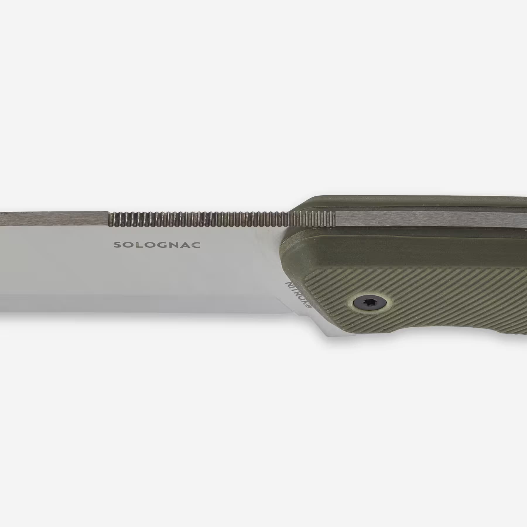 کارد شکاری سولوگناک Solognac Fixed Hunting Knife – Khaki – Sika 130 FR Grip — تصویر ۵