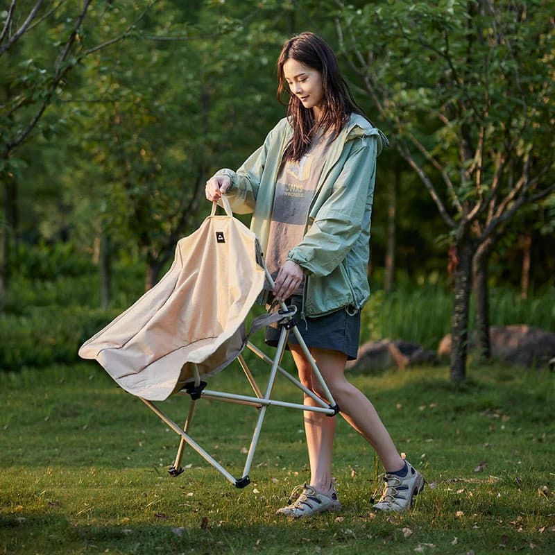 صندلی کمپینگ نیچرهایک Naturehike Gathering X-shaped chair (armrest version) – CNH23JU13002 — تصویر ۶