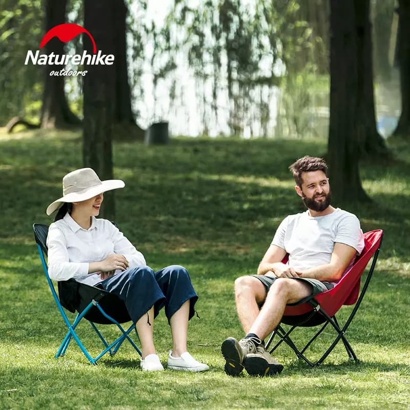 صندلی نیچرهایک – تاشو کمپینگ Naturehike YL04 moon Folding Chair-18HWJj – NH18X004-Y — تصویر ۳