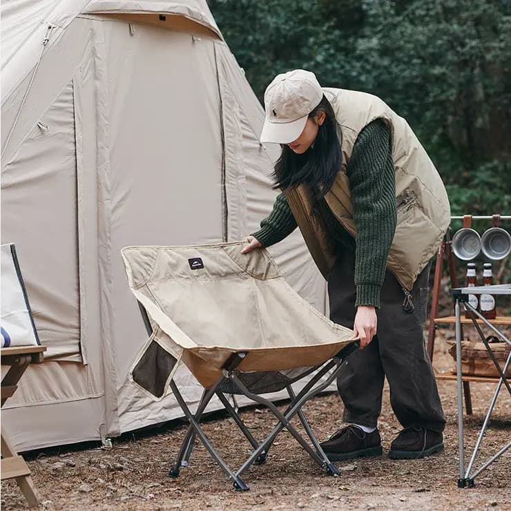 صندلی نیچرهایک – تاشو کمپینگ Naturehike YL04 moon Folding Chair-18HWJj – NH18X004-Y — تصویر ۲