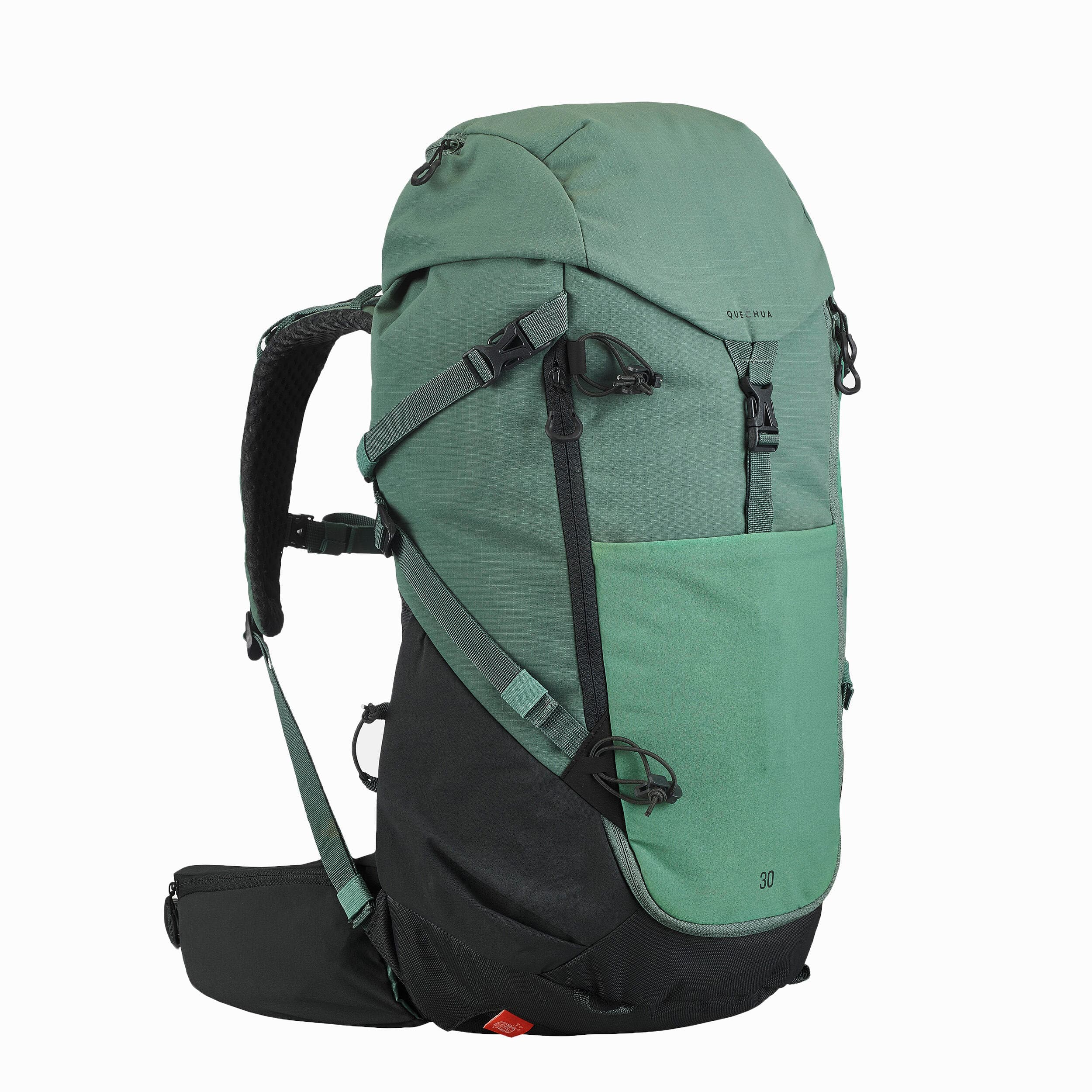 کوله پشتی کوهنوردی کچوا 30 لیتری لارج Quechua Outdoor Backpack – 30L – Green – MH500 — تصویر ۴