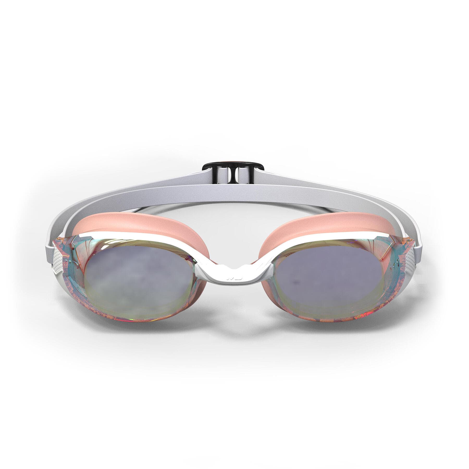 عینک شنا نابایجی – دکتلون Nabaiji Swimming Goggles – Mirrored Glass – White/Pink – Standard Size – BFIT
