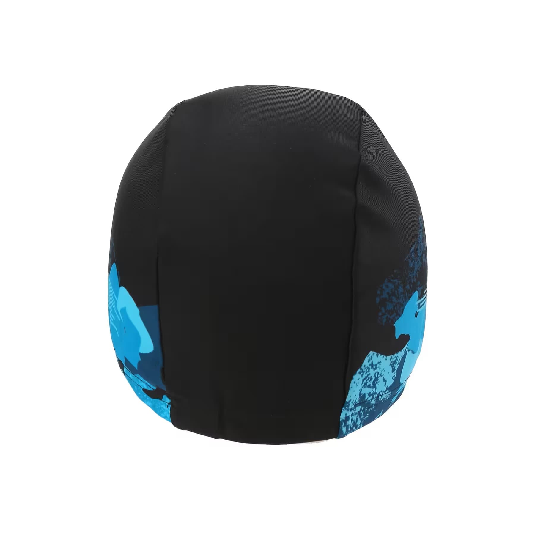 کلاه شنا نابایجی – دکتلون Nabaiji Swimming Cap – Printed Fabric – Size M – Black / Blue — تصویر ۴