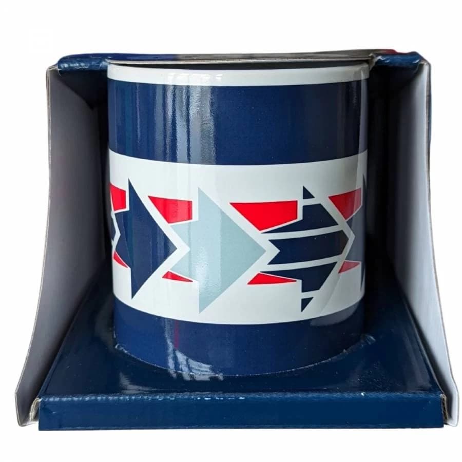 ماگ وسپا ایتالیا – سرامیکی اورجینال Vespa Servzio Mug blue arrow — تصویر ۳