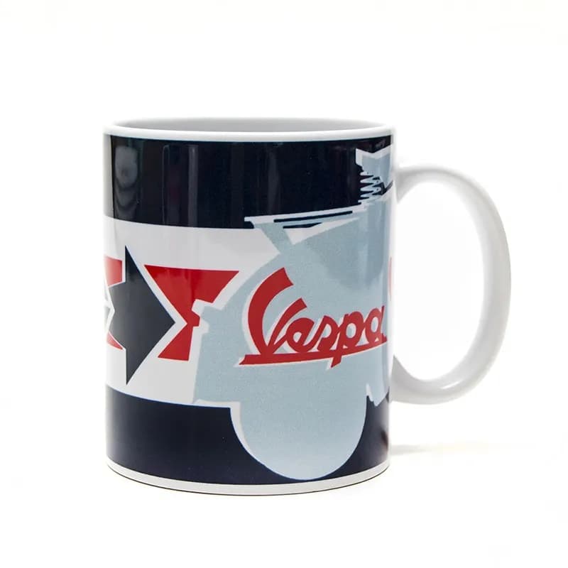 ماگ وسپا ایتالیا – سرامیکی اورجینال Vespa Servzio Mug blue arrow