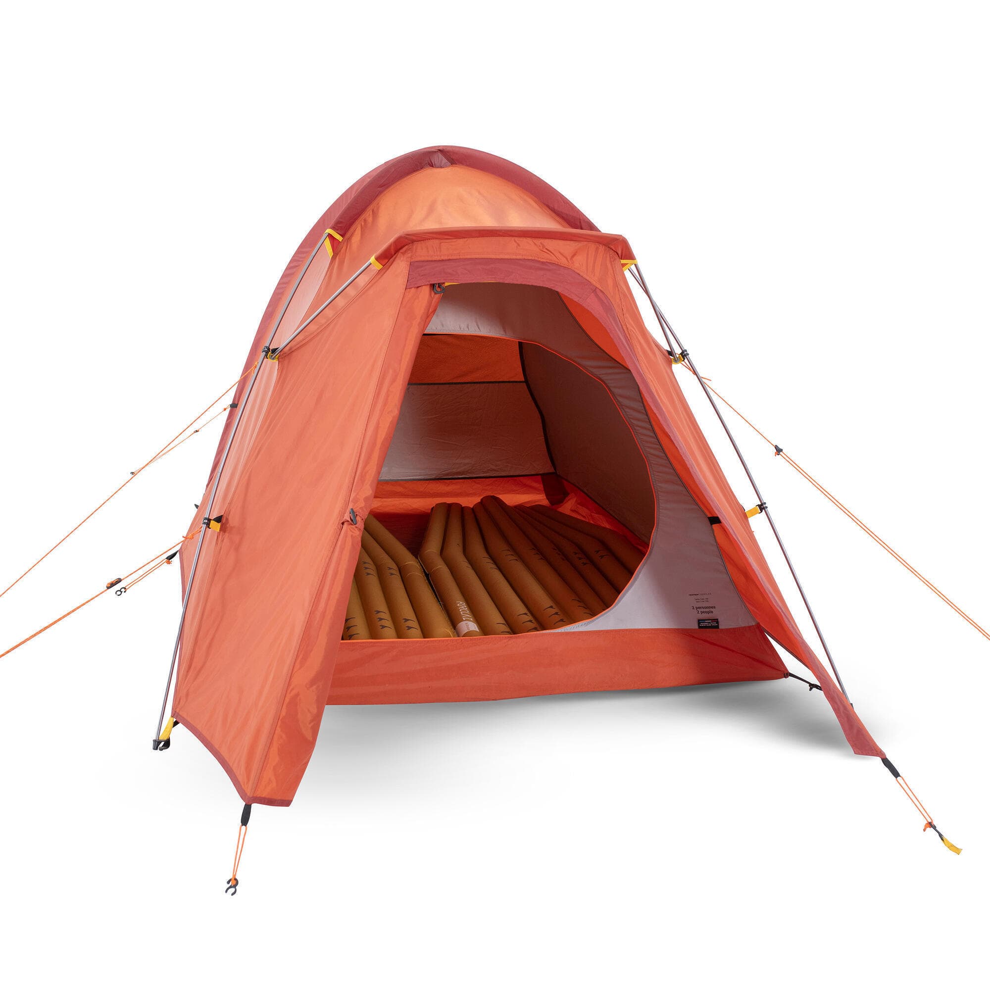 چادر کوهنوردی فورکلاز 2 نفره Forclaz Trekking Tent – 2 Person – Orange – MT100 — تصویر ۸