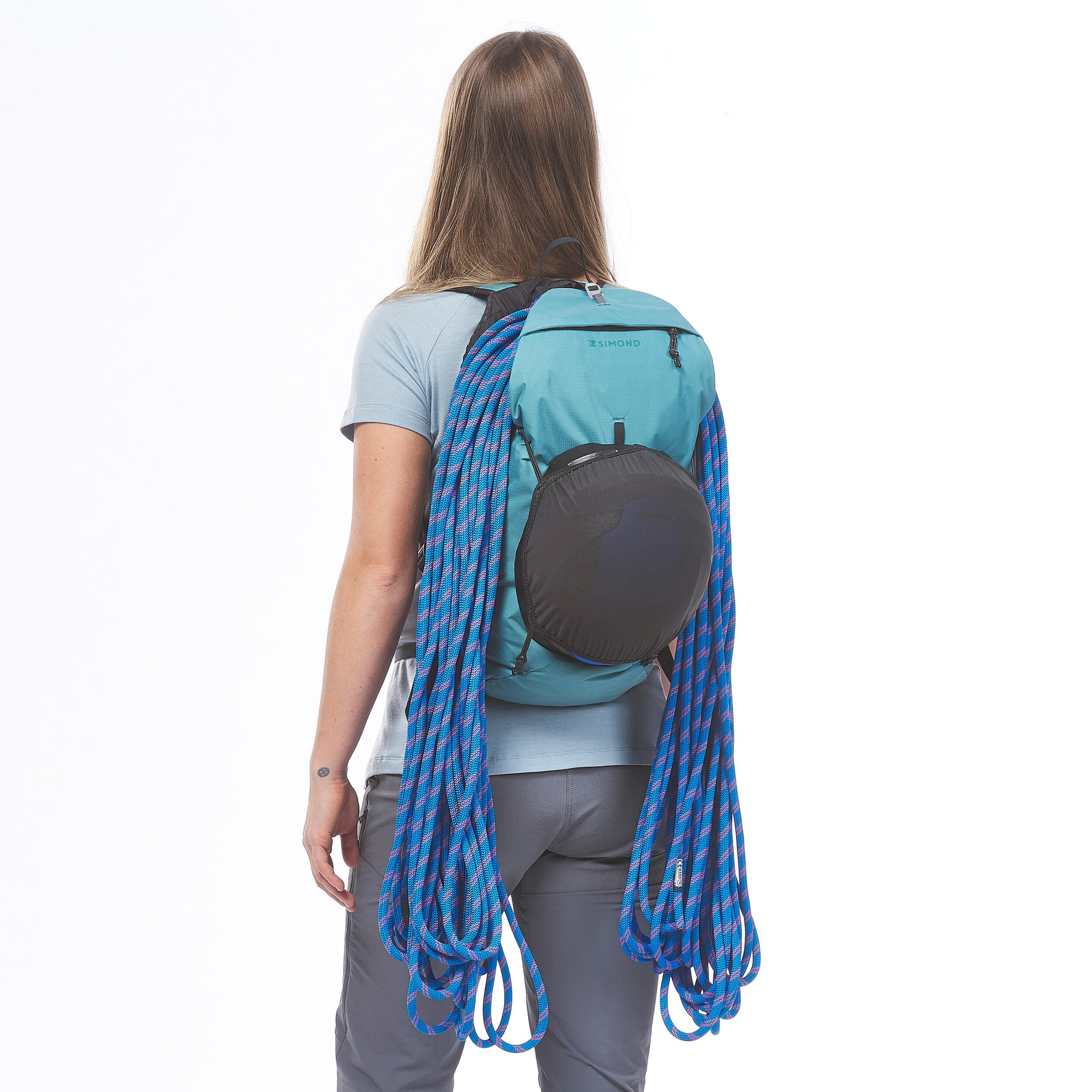 کوله پشتی صخره نوردی سیموند 20 لیتری (پیش خرید) Simond Climbing Backpack – 20 Liter – Turquoise – Rock — تصویر ۲