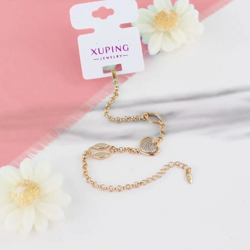 دستبند زنانه ژوپینگ مدل قلب کد XP000DD365 — تصویر ۴