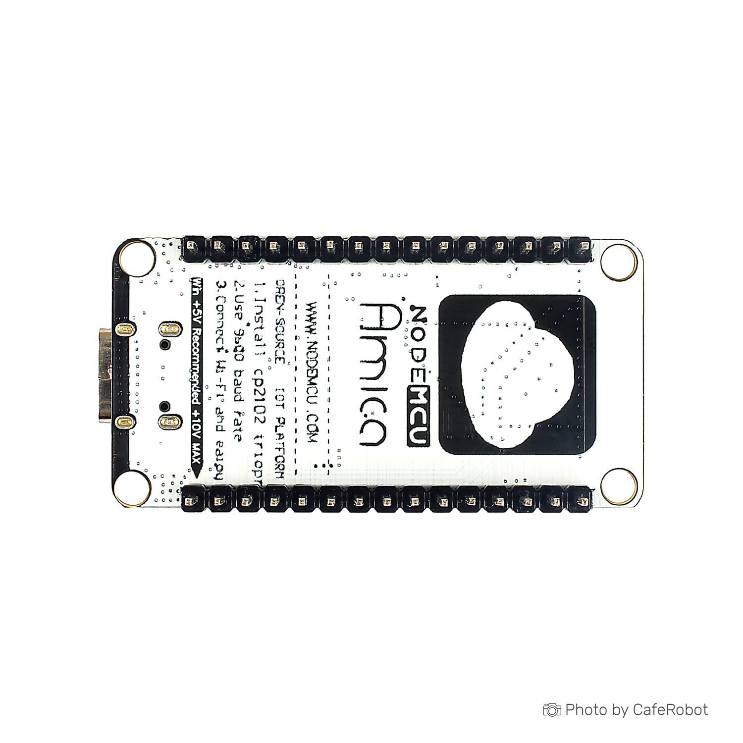 برد توسعه NodeMcu دارای هسته وای فای ESP8266 و مبدل CP2102 رابط تایپ C — تصویر ۷