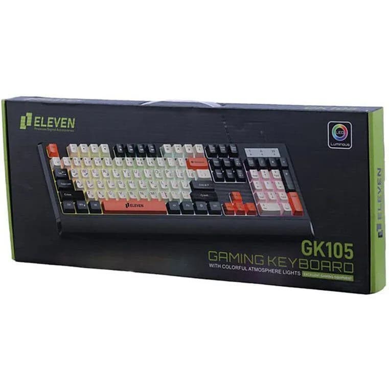 کیبورد سیم دار ایلون ELEVEN GK105 Gaming Membrane — تصویر ۳