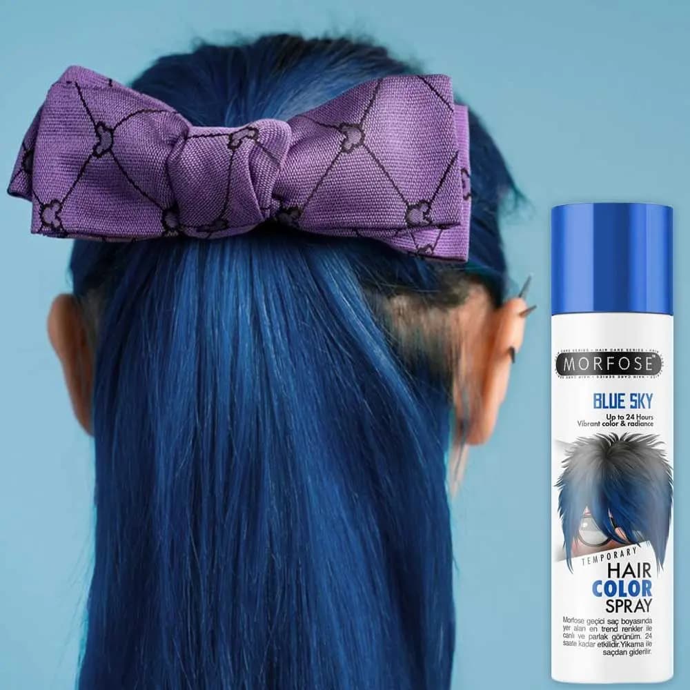 اسپری رنگ مو آبی Blue Sky مورفوس 150ml — تصویر ۲