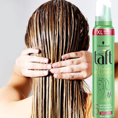 موس حالت دهنده و حجم دهنده مو Mega Stark 5 تافت 180ml — تصویر ۳