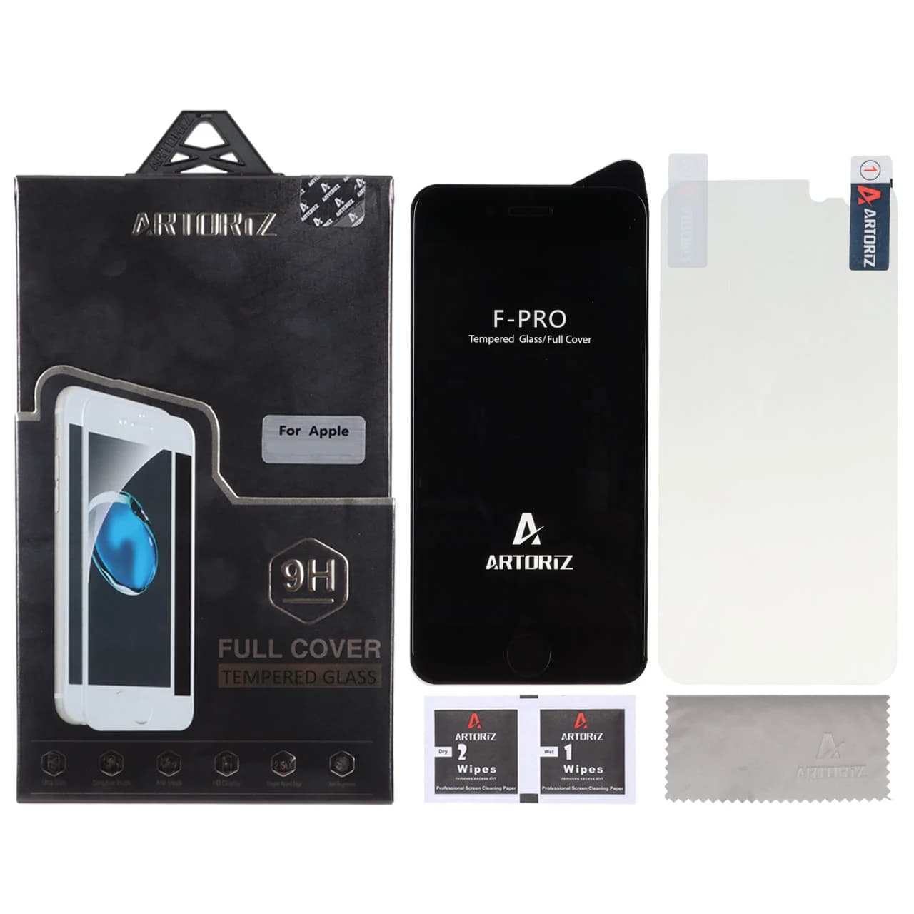 محافظ صفحه نمایش شیشه ای اورجینال Artoriz با برچسب محافظ پشت گوشی Apple iPhone 6 / iPhone 6s