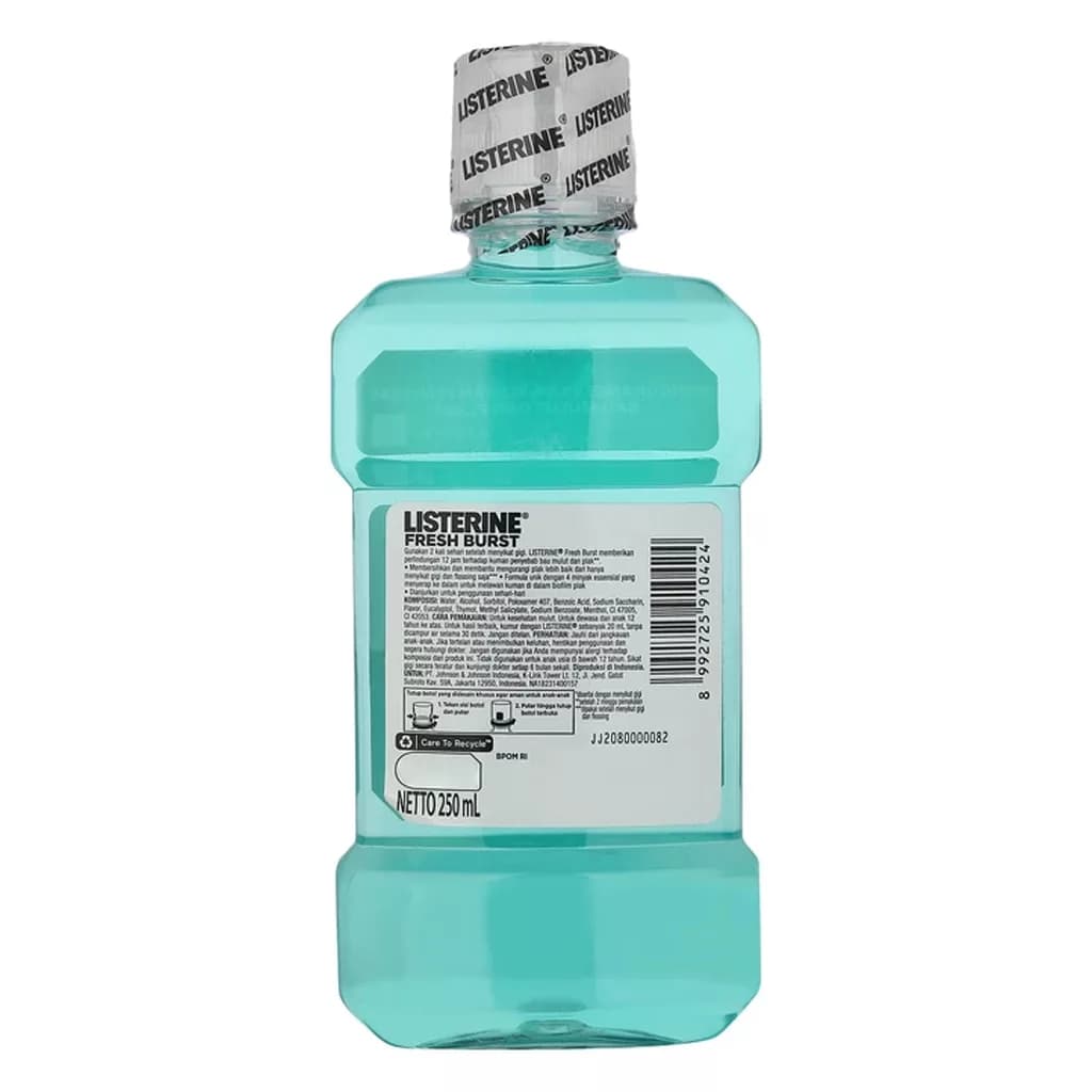 دهانشویه لیسترین Listerine fresh burst حجم 250 میل — تصویر ۳