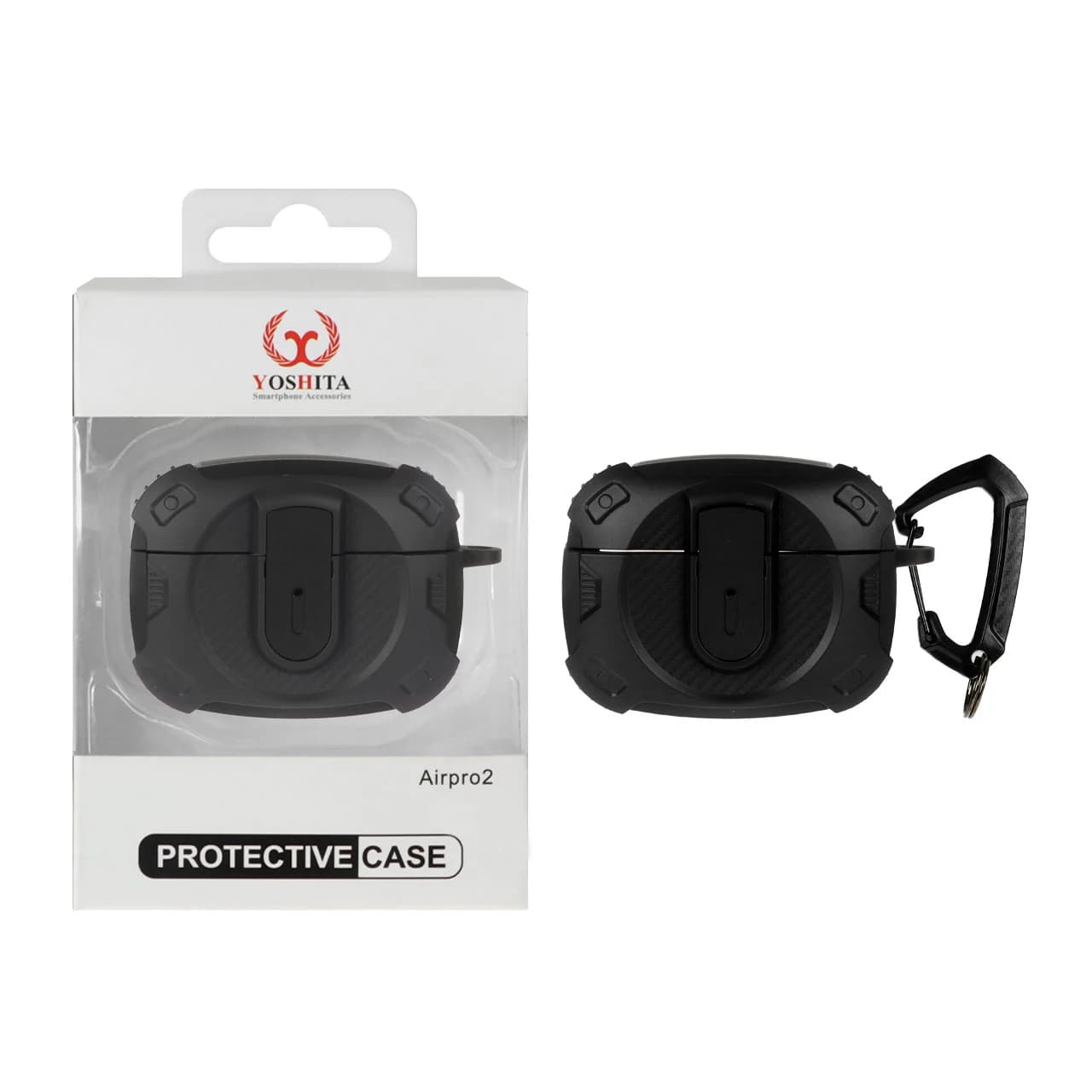کیس ایرپاد Yoshita طرح کربن قفل دار Apple Airpods Pro — تصویر ۴