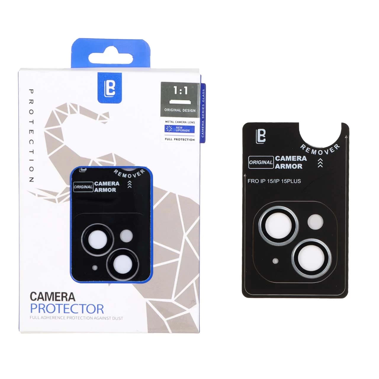 محافظ لنز رینگی اورجینال Lanbi شابلون دار Apple iPhone 15 / iPhone 15 Plus — تصویر ۲