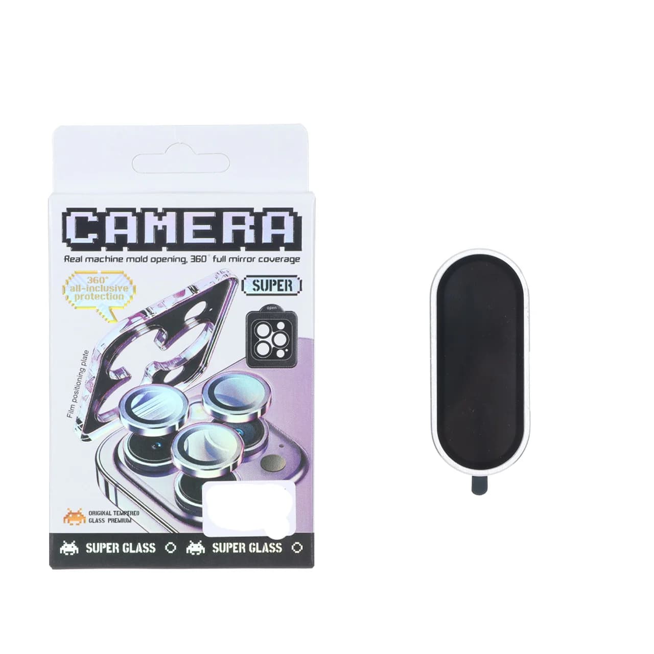 محافظ لنز رینگی اورجینال Full Cover شابلون دار Xiaomi Poco C81 / C81 Pro / C85X / Redmi A7 Pro — تصویر ۲