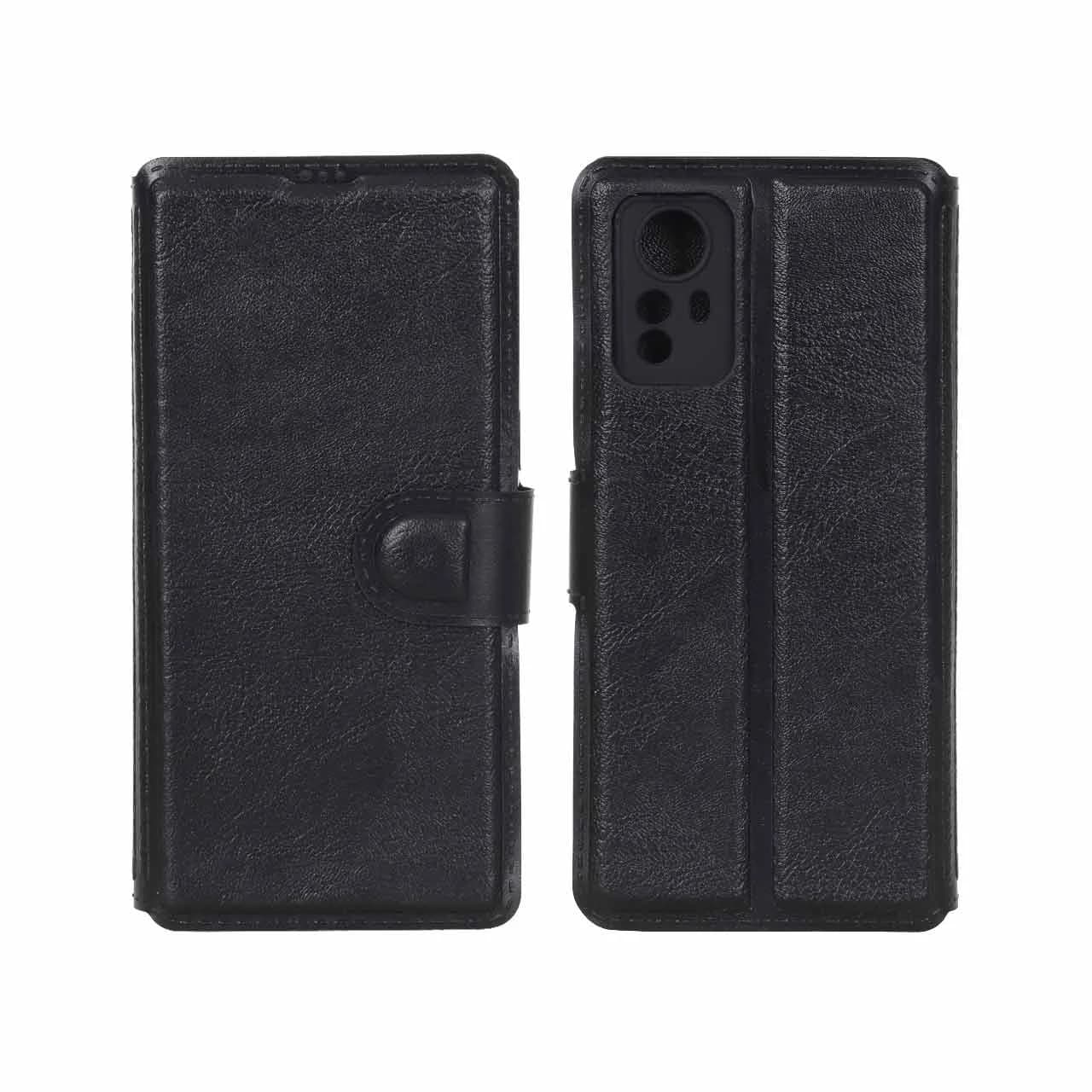 کیف موبایل چرمی مگنتی محافظ لنزدار Xiaomi Redmi Note 12S — تصویر ۳