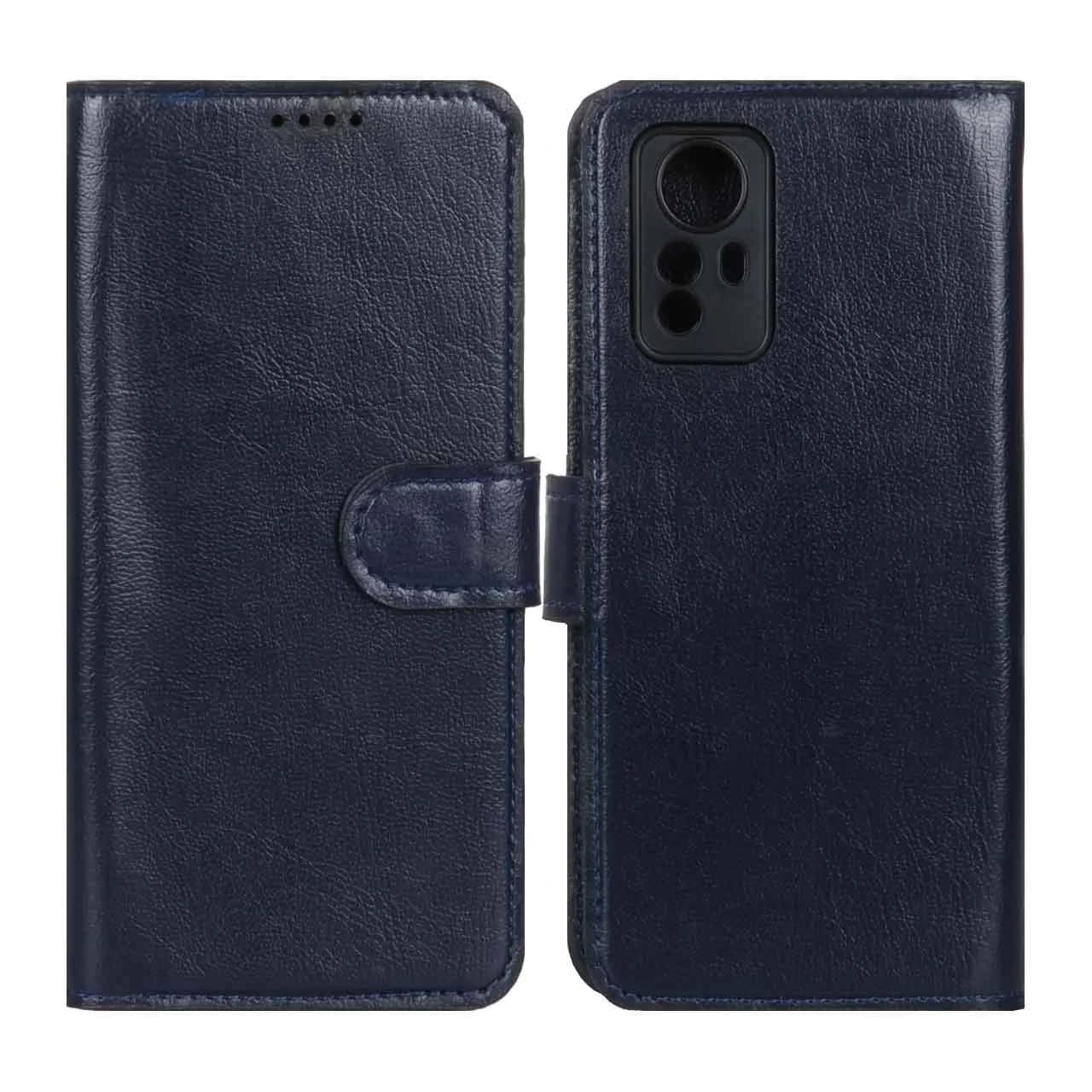 کیف موبایل چرمی مگنتی محافظ لنزدار Xiaomi Redmi Note 12S — تصویر ۴