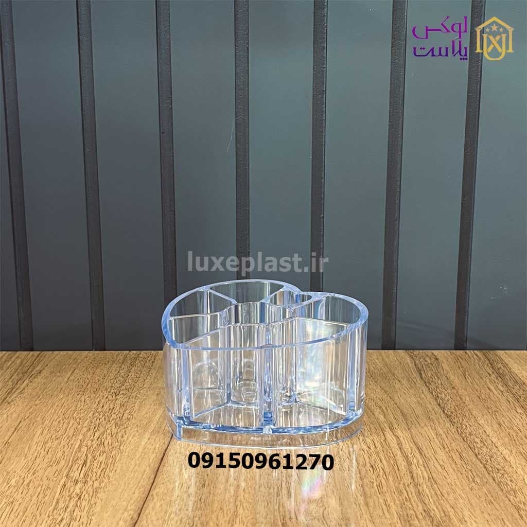 استند لوازم آرایشی اکرولیک مدل قلب 8323 — تصویر ۷