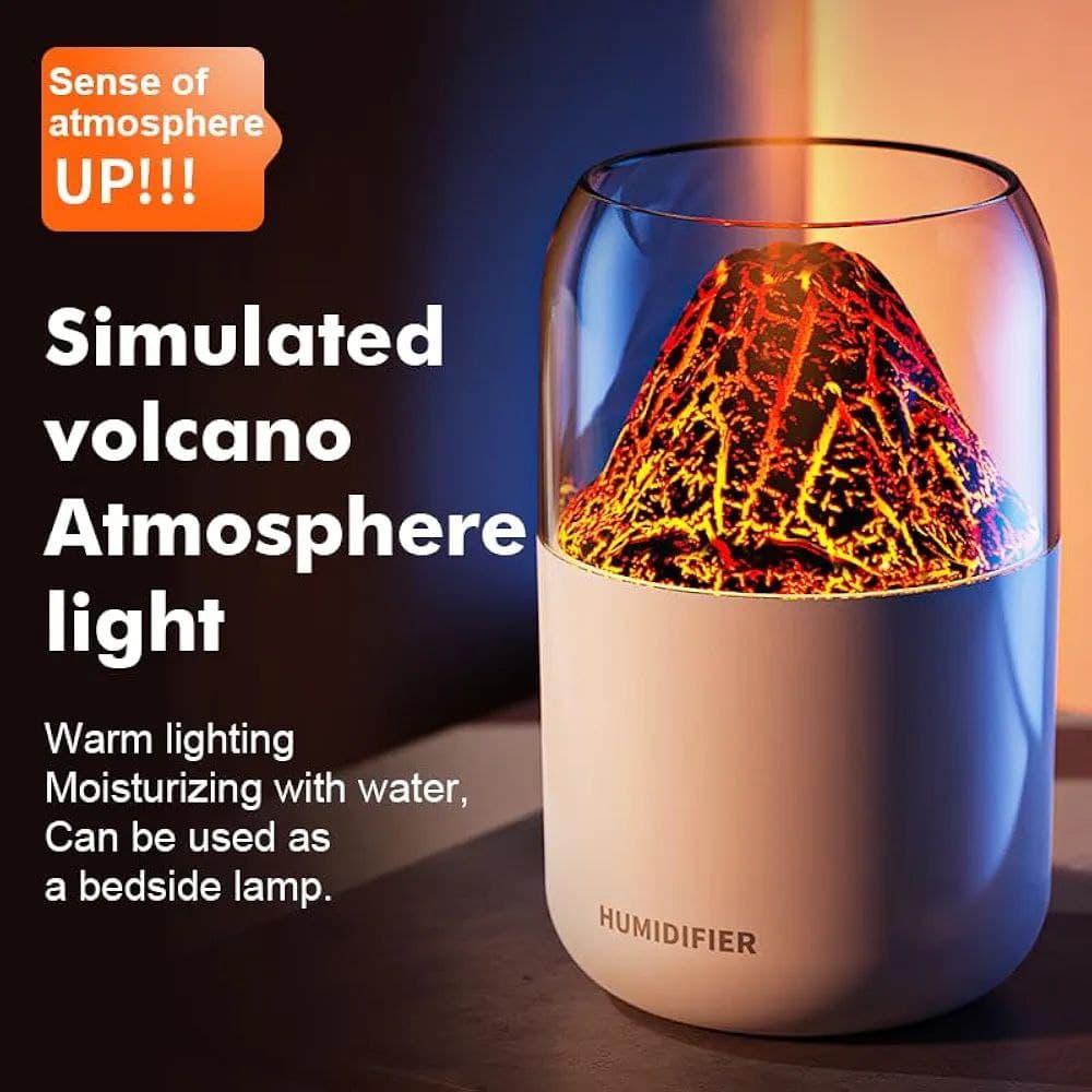دستگاه بخورسرد طرح آتشفشان VOLCANO HUMIDIIFIER کد VR-163 — تصویر ۵