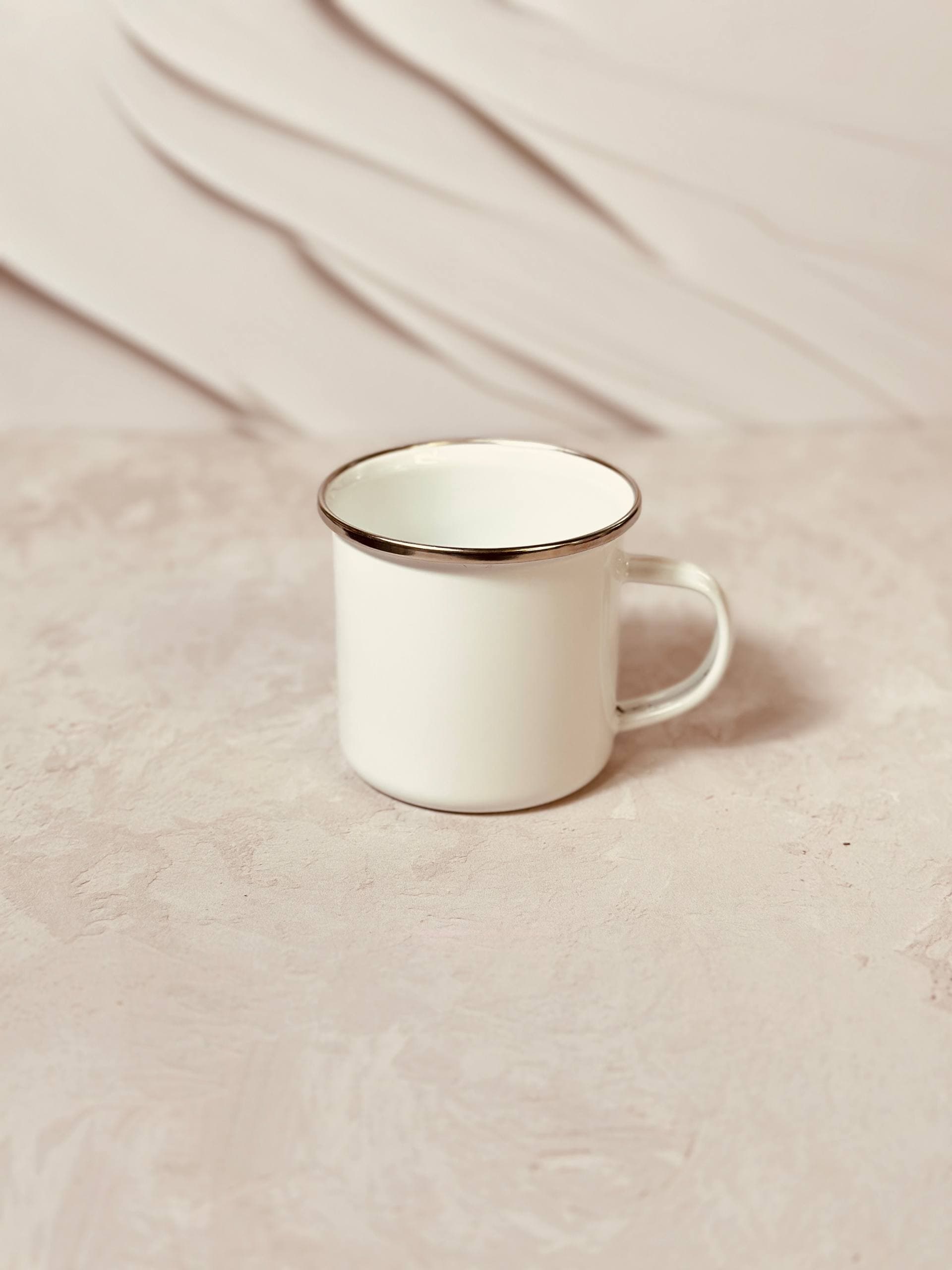ماگ لعابی لبه استیل درجه یک کد 5485 — تصویر ۲