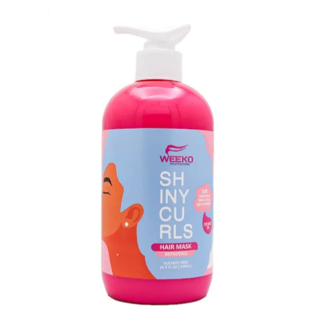 ماسک مو ویکو مدل SHINY CURLS حاوی روغن نارگیل 500ml با آبکشی