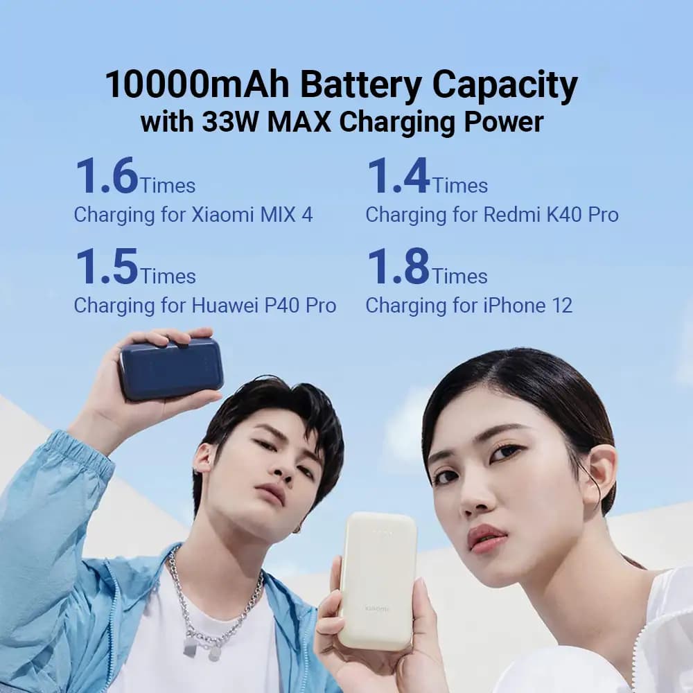 پاوربانک شیائومی مدل Xiaomi Power Bank Pocket Edition Pro 33W 10000mAh — تصویر ۳