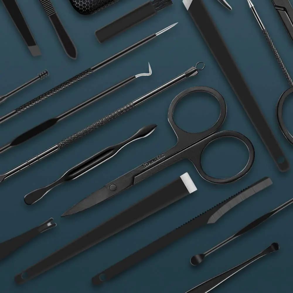 ست مانيکور لایفوز مدل ‎Layfuz 23 PCS stainless steel manicure sets — تصویر ۵